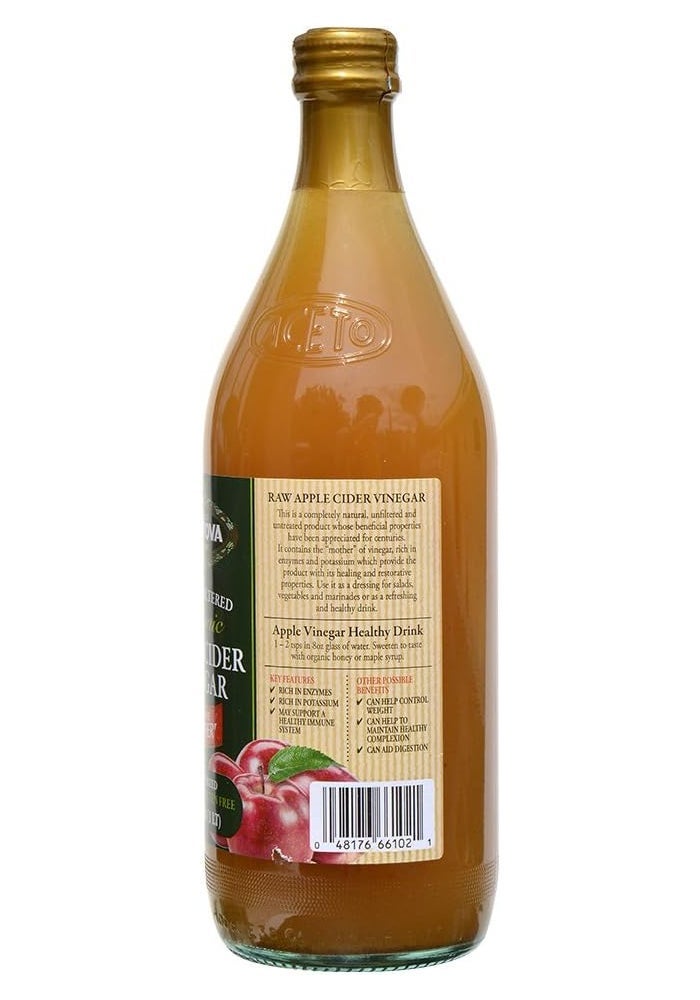 Mantova Organic Raw Unfiltered Apple Cider Vinegar with Mother - 34 Oz - Image 3