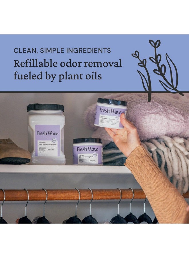 Fresh Wave جل إزالة الروائح العطرية من فريش ويف، 15 أونصة، عبوة من 2 - ماصات روائح أكثر أمانًا للمنزل، مزيل روائح طبيعي قائم على النباتات، كل 15 أونصة تدوم 30-60 يومًا، للطهي، القمامة والحيوانات الأليفة - Image 5