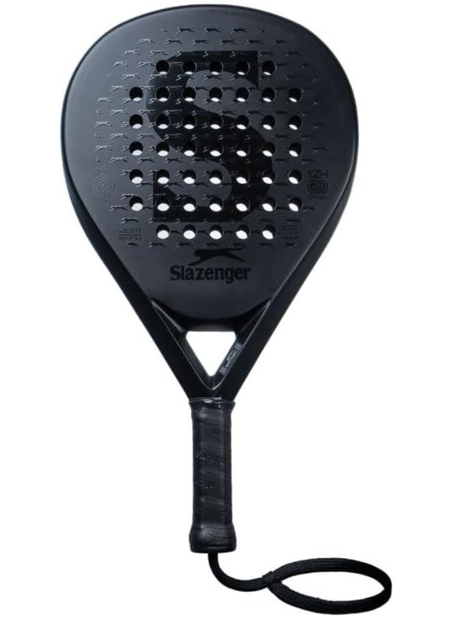 سلازنجر مضرب بادل سلازنجر بانثر سلسلة ICON - شكل قطرة، قلب EVA صلب، سطح 12K كاربون (360-375 جرام) | قوة ودقة متفجرة للاعبين التنافسيين | مضرب بادل عالي الأداء