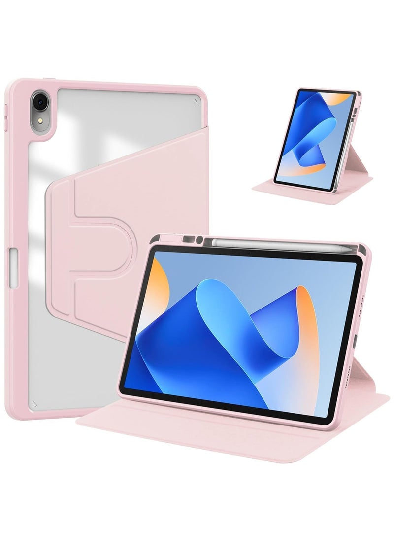 General - Case Compatible with Huawei MatePad 11.5 S (2024)/MatePad Air 2023/MatePad 11.5 2023 with Pencil Holder, Clear Back Case 360 Degree Swivel Stand Cover with Auto Sleep/Wake - Image 1