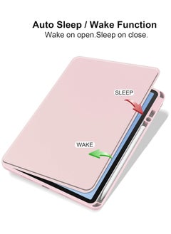 General Case Compatible with Huawei MatePad 11.5 S (2024)/MatePad Air 2023/MatePad 11.5 2023 with Pencil Holder, Clear Back Case 360 Degree Swivel Stand Cover with Auto Sleep/Wake  - Image 2