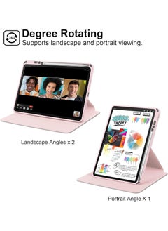General Case Compatible with Huawei MatePad 11.5 S (2024)/MatePad Air 2023/MatePad 11.5 2023 with Pencil Holder, Clear Back Case 360 Degree Swivel Stand Cover with Auto Sleep/Wake  - Image 3
