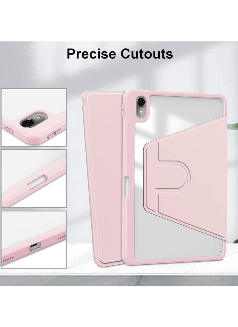 General - Case Compatible with Huawei MatePad 11.5 S (2024)/MatePad Air 2023/MatePad 11.5 2023 with Pencil Holder, Clear Back Case 360 Degree Swivel Stand Cover with Auto Sleep/Wake - Image 1