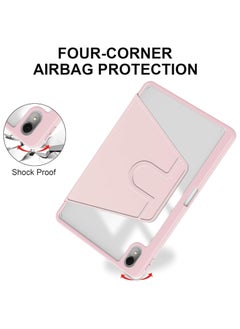 General Case Compatible with Huawei MatePad 11.5 S (2024)/MatePad Air 2023/MatePad 11.5 2023 with Pencil Holder, Clear Back Case 360 Degree Swivel Stand Cover with Auto Sleep/Wake  - Image 5