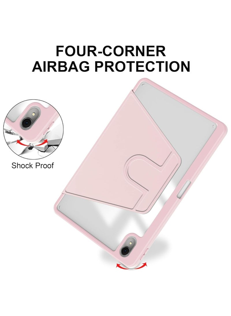 General - Case Compatible with Huawei MatePad 11.5 S (2024)/MatePad Air 2023/MatePad 11.5 2023 with Pencil Holder, Clear Back Case 360 Degree Swivel Stand Cover with Auto Sleep/Wake - Image 1
