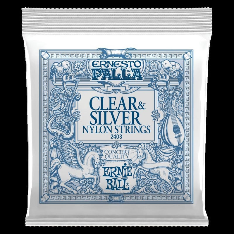 Ernie Ball P02403 Ernesto Palla Nylon Classical Guitar Strings - Clear & Silver - Image 3