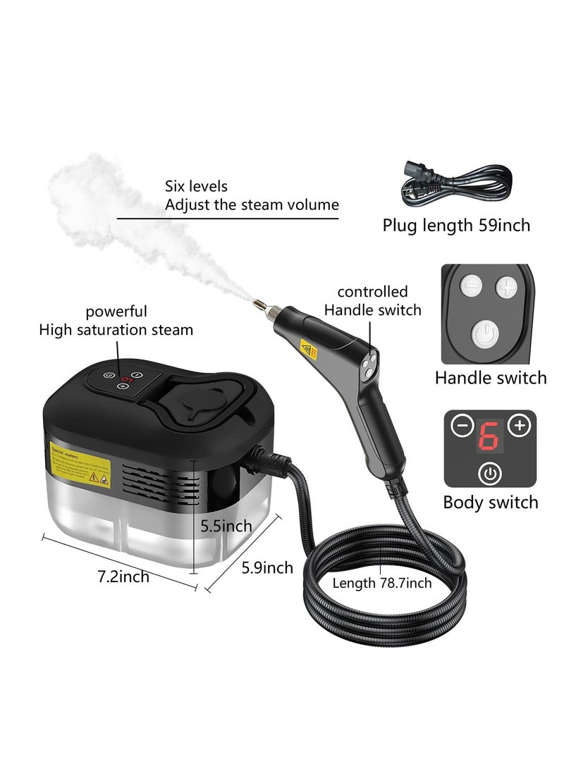 Joshberg Handheld Steam Cleaner High Pressure Steamer Portable Steam Cleaning Machine for Home Use With 3 Brushes - Image 2
