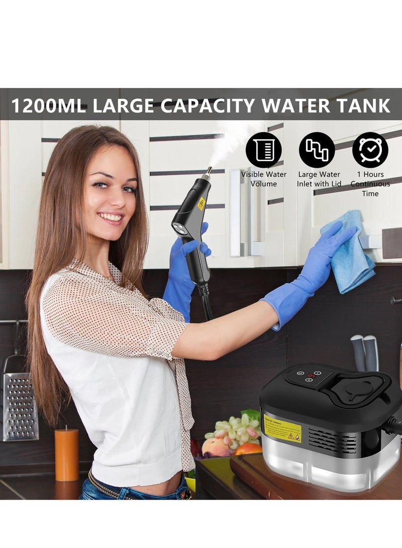 Joshberg Handheld Steam Cleaner High Pressure Steamer Portable Steam Cleaning Machine for Home Use With 3 Brushes - Image 3