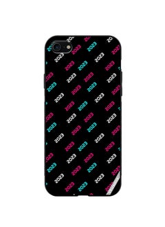 VR CREATIVE Protective Case Cover For Apple iPhone 7/8/SE 2020 Creative Concept Of 2023 Happy New Year Design Multicolour  - Image 1