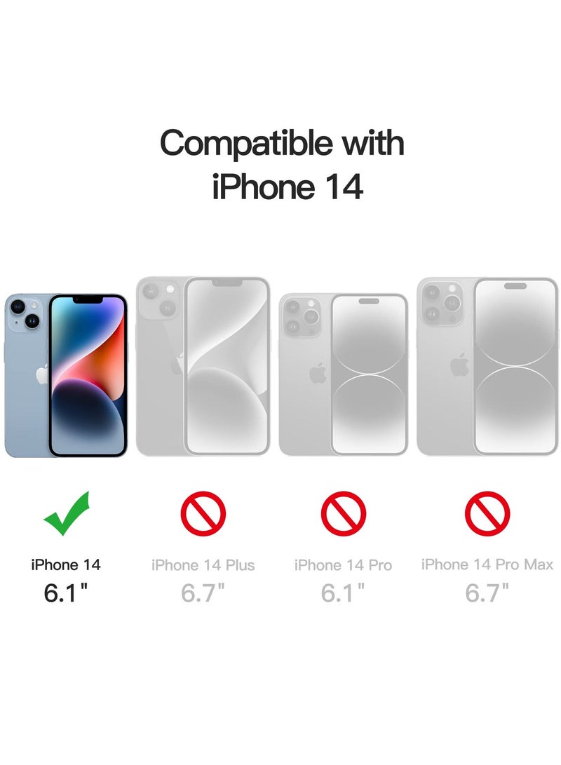 جي تيك واقي شاشة بتغطية كاملة من JETech لهاتف iPhone 14 مقاس 6.1 بوصة مع واقي عدسة الكاميرا، طبقة من الزجاج المقسى عالي الدقة، قطعتان لكل قطعة - Image 2