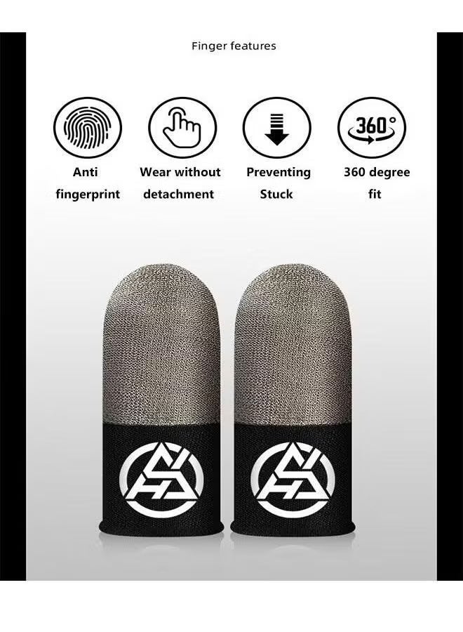 Super ZYouth 2 Pair Mobile Game Touch Screen Finger Sleeve Super Highly Sensitive Feelers Smooth Operation Sweat Absorbing Odorless Breathable Seamless Finger Sleeve For Pubg And Much Other Games Play - Image 3