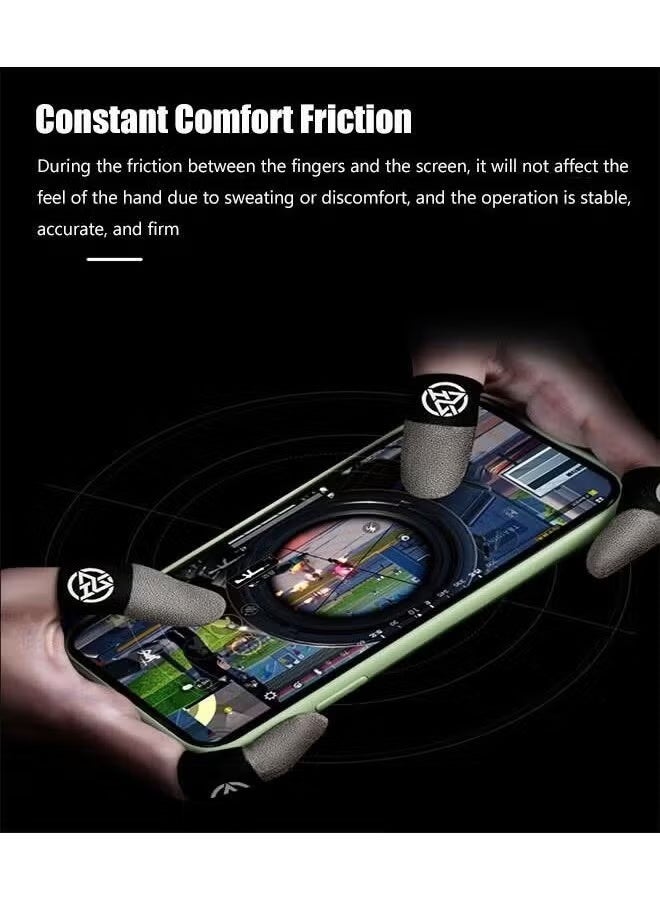 Super ZYouth 2 Pair Mobile Game Touch Screen Finger Sleeve Super Highly Sensitive Feelers Smooth Operation Sweat Absorbing Odorless Breathable Seamless Finger Sleeve For Pubg And Much Other Games Play - Image 5