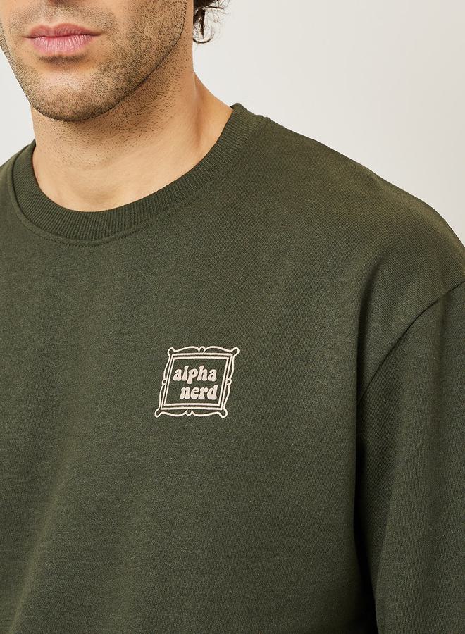 ستايلي كنزة قطنية مريحة بطبعة بسيطة - Image 3