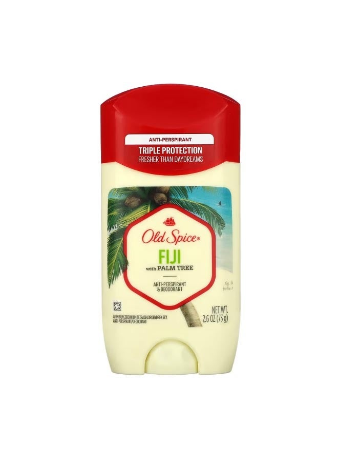 أولد سبايس Anti Perspirant and Deodorant Fiji with Palm Tree 2.6 oz 73 g - Image 1