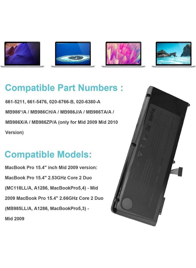 Replacement Laptop Battery for 15-Inch Notebook, Rechargeable Li-Ion Battery for Compatible Laptops, Reliable Power Backup - Image 3