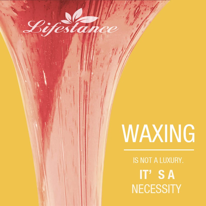 Lifestance Hard Wax Beans Hair Removal Kit, Lifestance Hard Wax Kit Delilatory Wax Beads for Facial, Brazilian Bikini, Underarms, Back and Chest, Legs At Home Waxing 1lb Pink Wax Refill - Image 3
