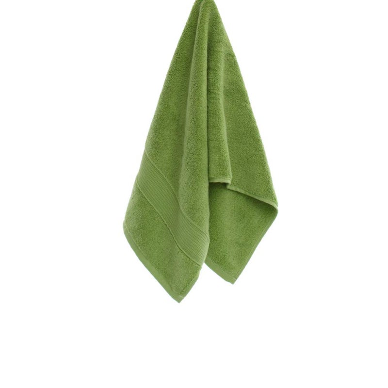 JININQ 700GSM 2Piece Hand Towels -100% Cotton for Bathroom Kitchen Beauty Spa Gym Household face Towel Highly Absorbent Towels(13.7 x 29.5 Inches) (Green) - Image 2
