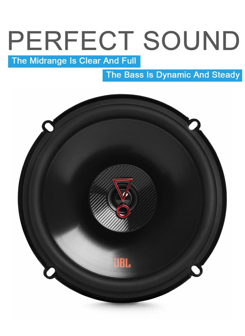 JBL - JBL Stage 3637F 225W 2-Way Coaxial Car Speakers Audio Music Player – High-Performance Audio with Strong Magnetic Steel for Loud and Clear Sound - Image 1
