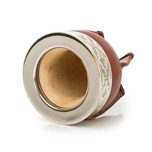 THEARG Yerba Mate Gourd Set with Stainless Steel Straw | Handmade Leather Yerba Mate Cup and Bombilla Set from Argentina - Beach Essentials - Idea for Gifts | Travel Cup Mate - Image 3