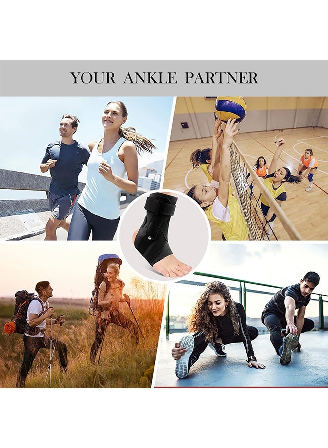 إم إكس إن دعامة للكاحل، دعامة للكاحل مع مثبتات جانبية للرجال والنساء، مثبت للكاحل، كرة الطائرة، كرة السلة، دعامات للكاحل. للنساء - Image 5