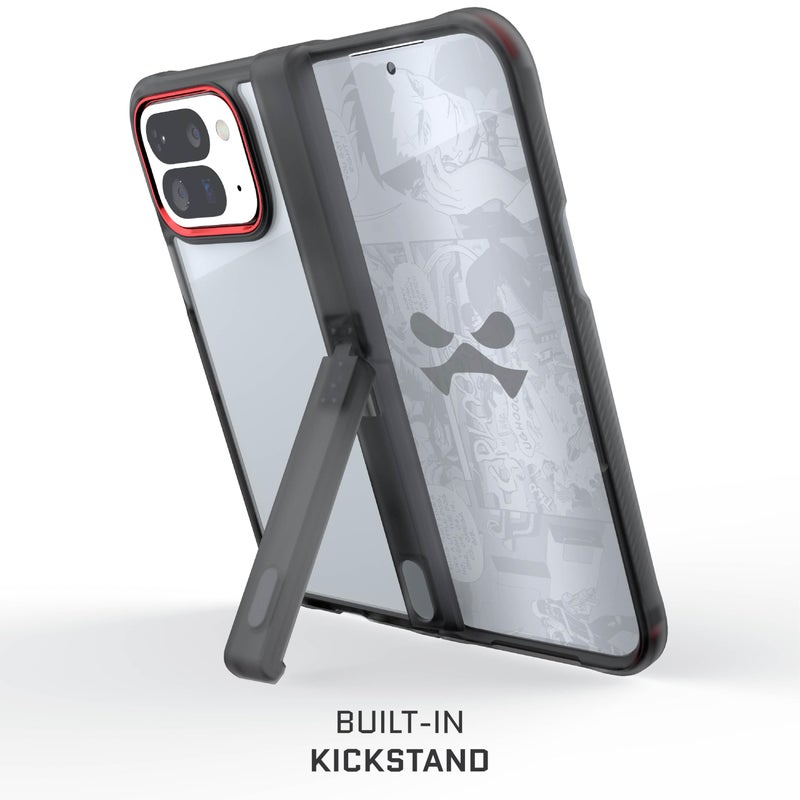 Ghostek Covert Pixel 10 Pro Fold Case Clear with Built-in Kickstand and Full Hinge Protection Designed for 2025 Google Pixel10 Pro Fold (8") (Smoke) - Image 4
