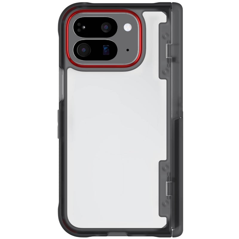 Ghostek Covert Pixel 10 Pro Fold Case Clear with Built-in Kickstand and Full Hinge Protection Designed for 2025 Google Pixel10 Pro Fold (8") (Smoke) - Image 1