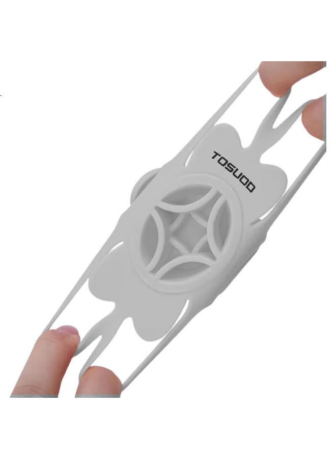 Tosuod Bicycle Phone Holder Road Bike Elastic Silicone Navigation Bracket Mountain Bike Equipment Grey - Image 2