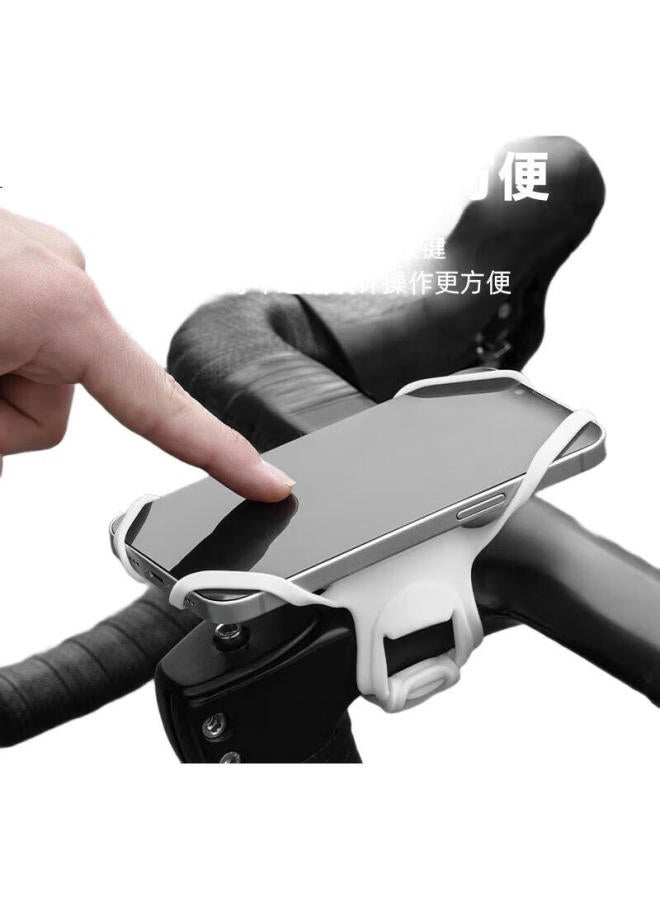 Tosuod Bicycle Phone Holder Road Bike Elastic Silicone Navigation Bracket Mountain Bike Equipment Grey - Image 1