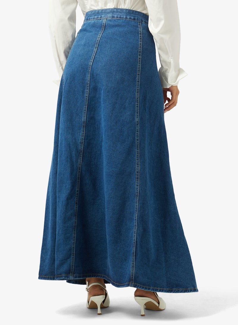 Khizana Denim A-line Skirt - Image 3