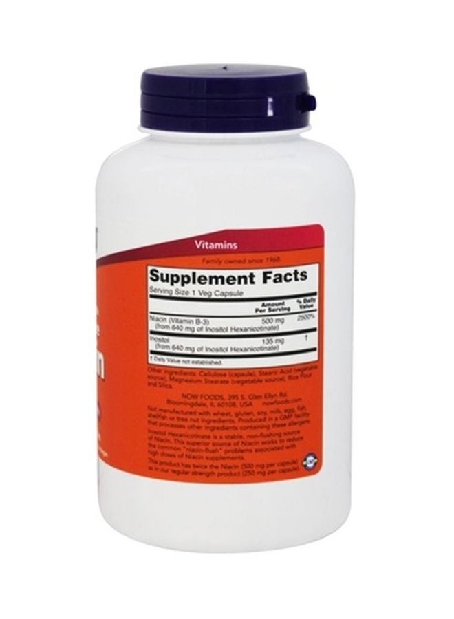 Now Foods Niacin Dietary Supplement - 180 Veg Capsules - Image 3