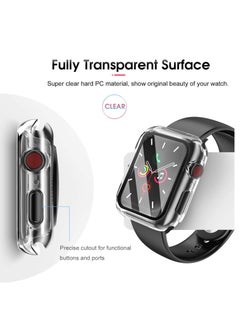 TYCOM Case Compatible with Apple Watch Series 6/SE/Series 5/Series 4 44mm with Built in Tempered Glass Screen Protector- All Around Hard PC Case Overall Protective Cover (Clear) (40mm)  - Image 3
