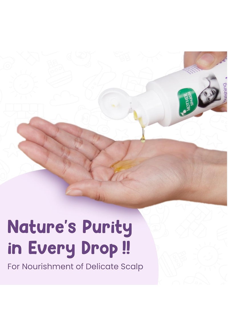 Mother Sparsh - Mother Sparsh Nourishing Baby Hair Oil | Soothe & Nourishes Delicate Baby Scalp | Suitable Hair Oil for Newborns | Paraben Free, Sulphate Free- 100ml - Image 1
