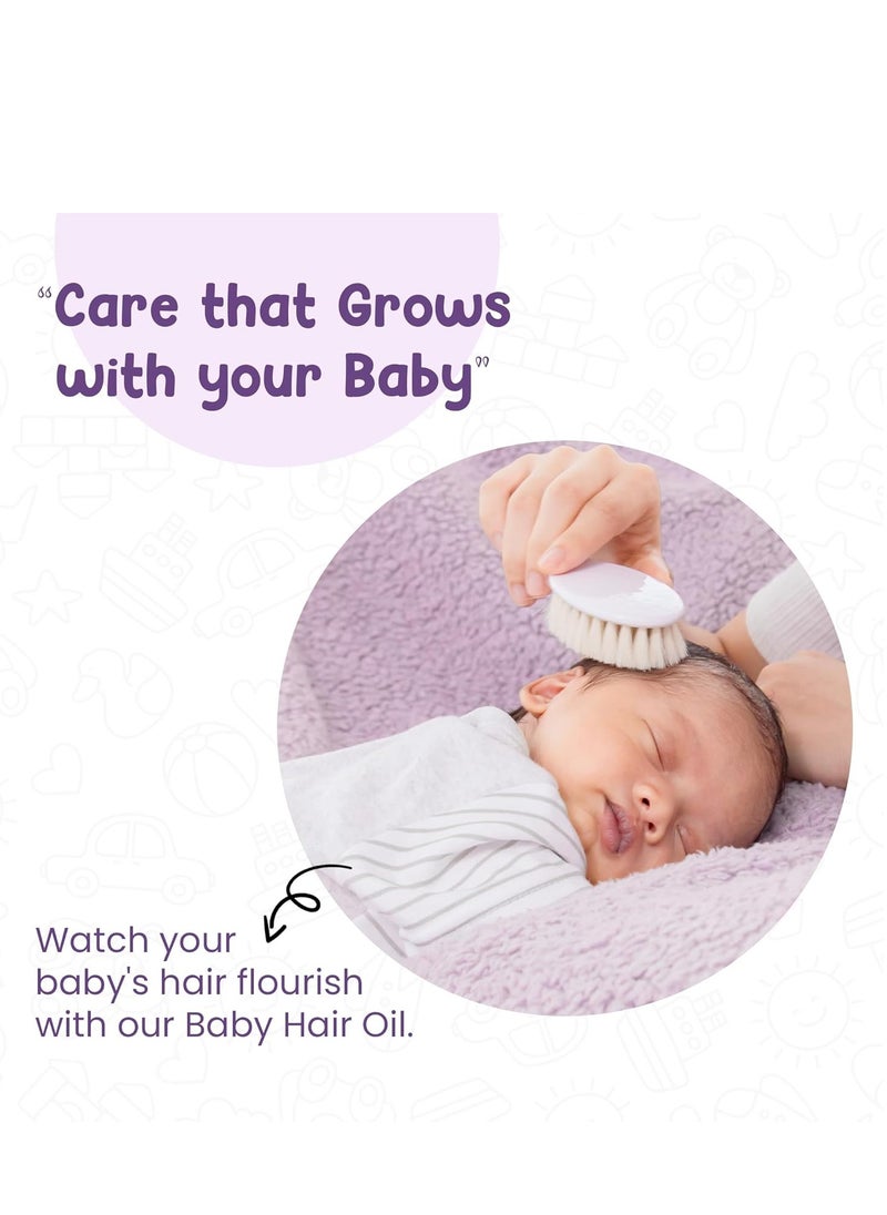 Mother Sparsh - Mother Sparsh Nourishing Baby Hair Oil | Soothe & Nourishes Delicate Baby Scalp | Suitable Hair Oil for Newborns | Paraben Free, Sulphate Free- 100ml - Image 1
