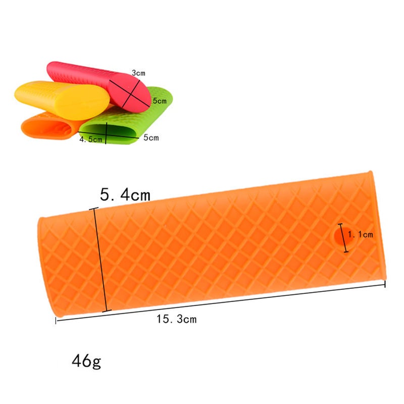 3 Pack Silicone Hot Handle Holder Potholder Rubber Pot Handle Sleeve Heat Resistant for Pans Metal Frying Pans Skillets Griddles - Image 2