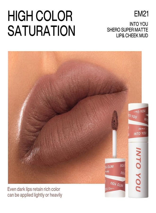 INTO YOU Matte Lipstick for Women, Matte Red Lipstick Long Lasting, Multi-Purpose for Lips and Cheek, Non-Stick Cup Not Fade Lip Stain Makeup Cosmetics Official Directly (EM21) - Image 3