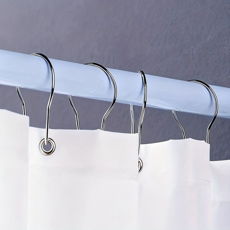 25 Pcs Decorative Gourd Shaped Curtain Ring Hooks Extended Metal Sliding Open Ring Shower Bath Additions - Image 4