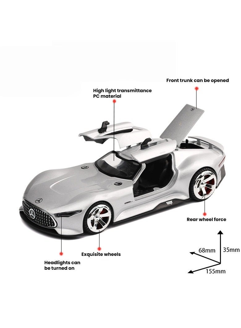 1:32 alloy car model with sound and light can be used as home decoration for room decor - Image 2