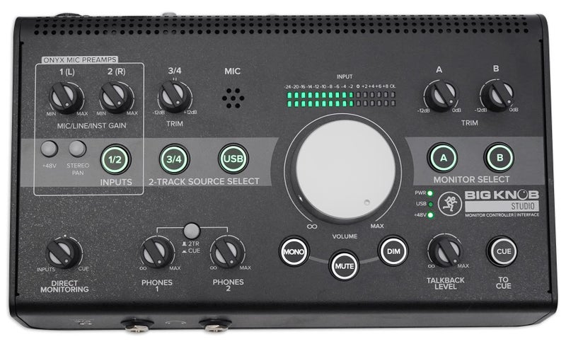 Mackie Big Knob Series, 3x2 Studio Monitor Controller 192kHz USB I/O (BIG KNOB STUDIO) - Image 1