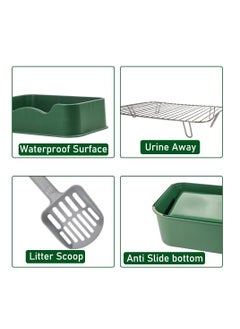 NNC PETS Dog toilet with Stainless steel mesh, Litter scoop and Non-slip base, 52 cm Dog potty tray for small to medium dogs, and Pet Training pad for Indoor/Outdoor use (Green)  - Image 5