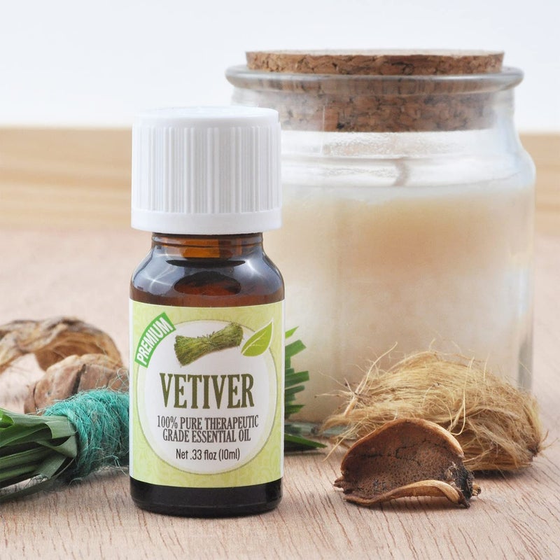 Healing Solutions 10ml Oils - Vetiver Essential Oil - 0.33 Fluid Ounces - Image 1