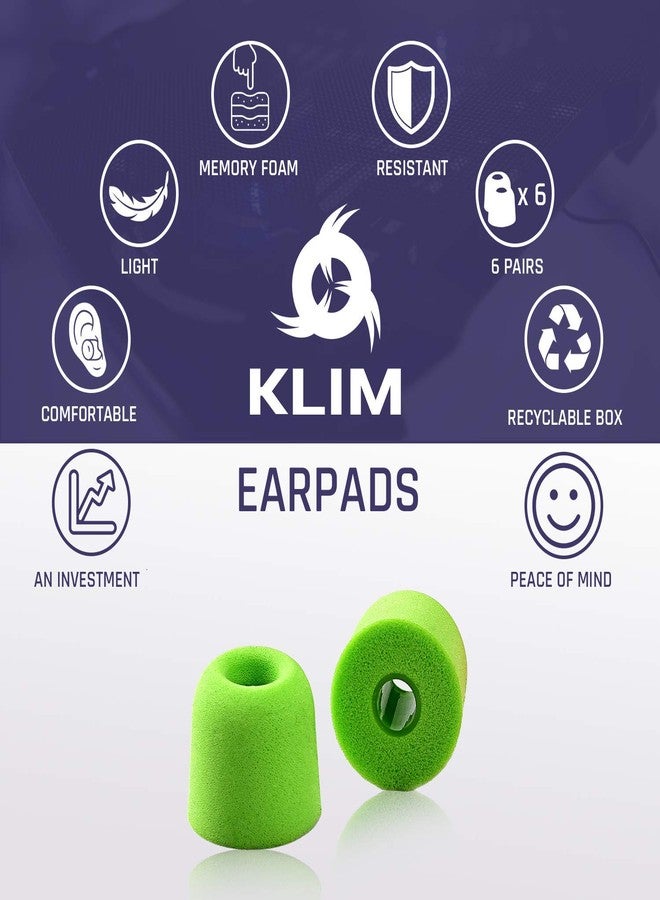KLIM Earphone Foam Earbud Tips 4.5 mm + New Version + 12 Innovative Memory Foam Earbuds Tips + Extremely Comfortable + Isolates from Outside Noise + Earphone Tips in 2 Different Sizes - Image 4