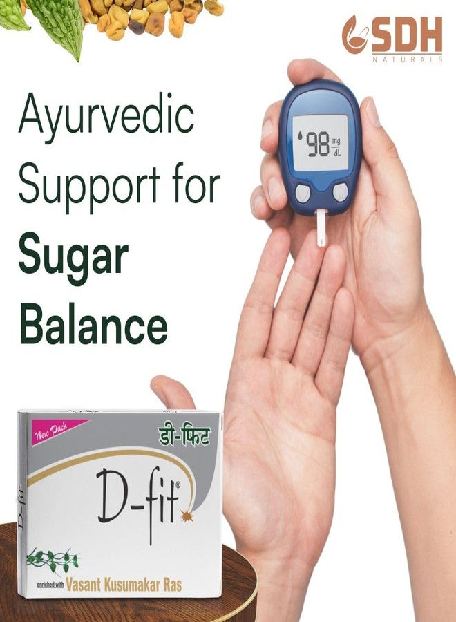 SHREE DHANWANTRI HERBALS SDH Naturals D-Fit Capsules (4x15 Capsules) Ayurvedic Glucose Wellness Support | With Gudmar, Jamun Beej, Karela & Methi Beej - Image 2