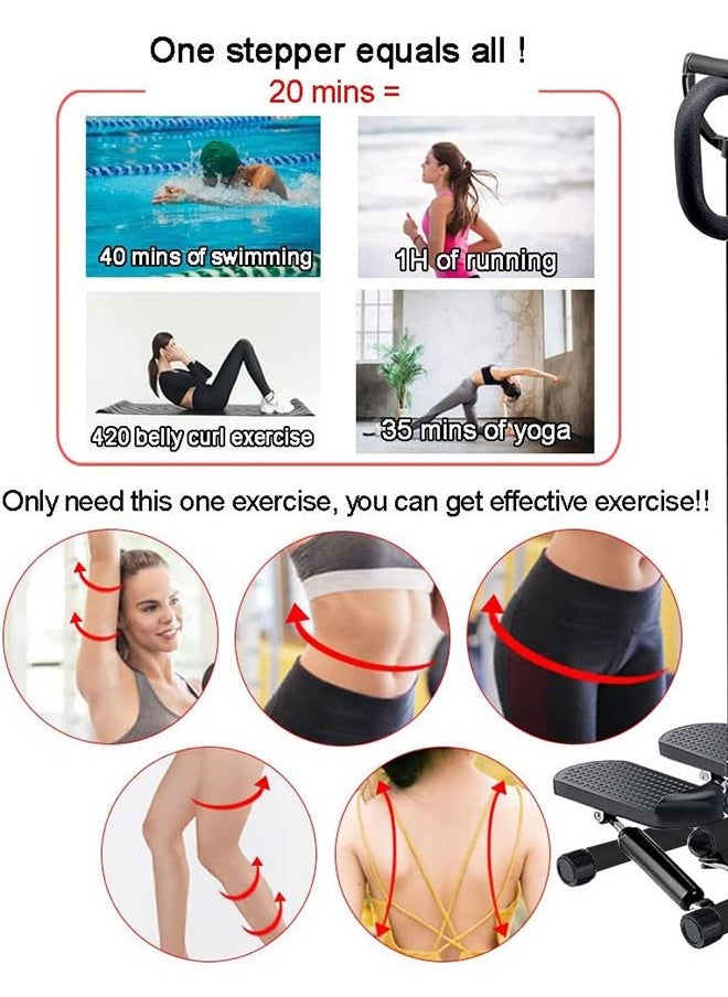 Occuwzz - Armrest stepper with Resistance Band and Vertical Climber Exercise Machine for Home - Sunny Health & Fitness Twisting Stair Stepper Machine - Image 1
