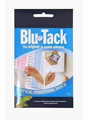 Generic Lucky Blu Tack, Multipurpose Reusable Adhesive, Clean, Safe & Easy to Use, Non-Toxic, Handy (Size-45grams) Pack of 2  - Image 2