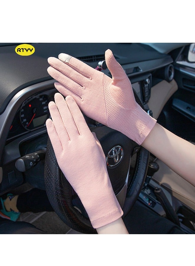 RTYY قفازات نسائية، قفازات قيادة، قفازات حماية من أشعة الشمس الصيفية غير قابلة للانزلاق - Image 1