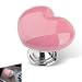 Zosgrew Car Push Start Button Cover Cute HeartShaped Ignition Button Decorative Metal Engine Quick Push Button Start Cover for Girls Car Interior Decoration Accessories Pink 0 - Image 2