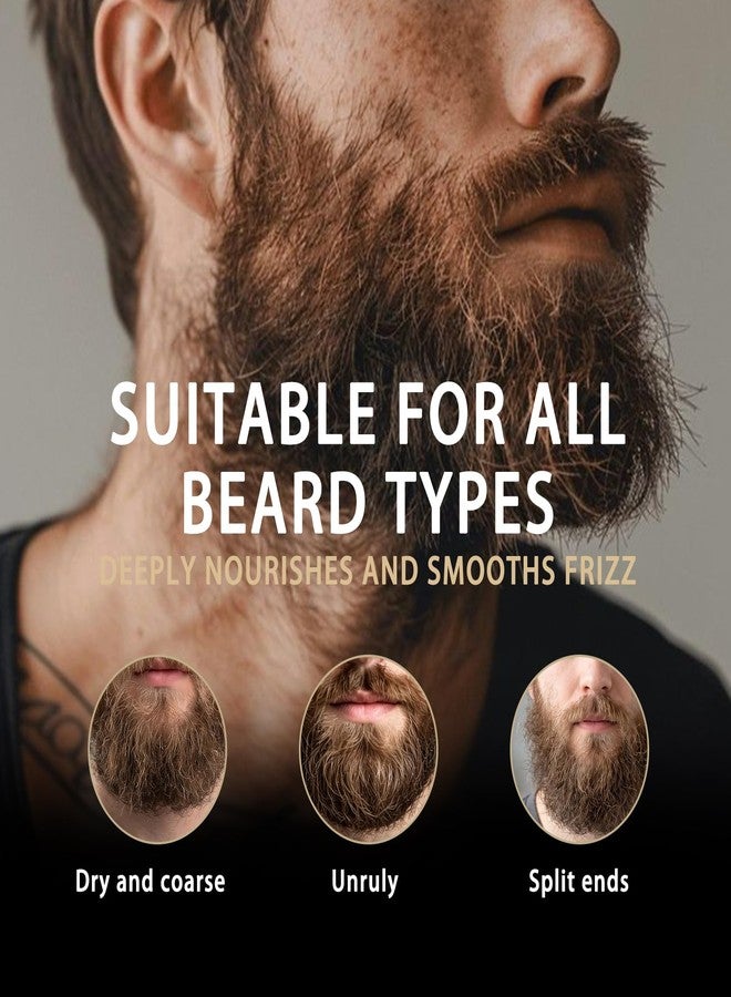 LJYBoBin Man Beard Balm,Soft Beard Conditioner with Shea Butter,Beeswax,Camelliajaponica Seed Oil Natural Ingredients,Beard Balm for Men Smooth, Shape, Moisturize Beard Care,Unscented,2 oz - Image 3