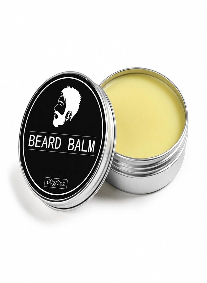 LJYBoBin Man Beard Balm,Soft Beard Conditioner with Shea Butter,Beeswax,Camelliajaponica Seed Oil Natural Ingredients,Beard Balm for Men Smooth, Shape, Moisturize Beard Care,Unscented,2 oz - Image 1