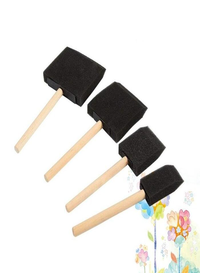 Smart 4 PCS  Foam Paint Brushes For DIY crafts - Image 1