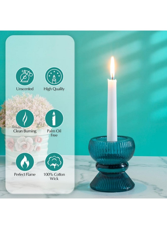 Hausware 36 Pack White Taper Candles, 8 Hour Burn Time,Unscented Dripless and Smokeless, 10 inch Elegant Premium Quality Dinner Candle for Home Décor, Restaurant, Wedding, Party Candlesticks - Image 5
